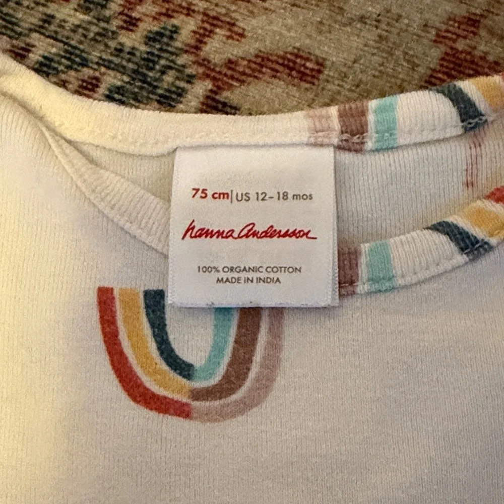 Hanna Andersson Multicolor Rainbow Tee